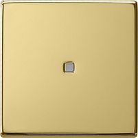 Лицевая панель Gira ClassiX для 1-кл. выключателя с подсветкой латунь картинка